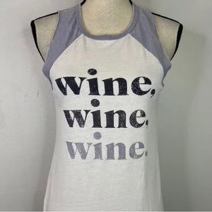 Grayson Threads Wine Wine Wine Purple Graphic Top-XS